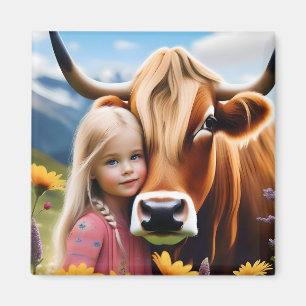 Aimant **"Une obligation des Highlands : un enfant et sa