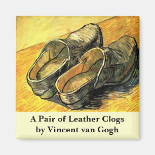 Aimant Une paire de sabots en cuir par Vincent van Gogh