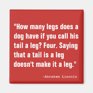 Aimant Une queue n'est pas une jambe