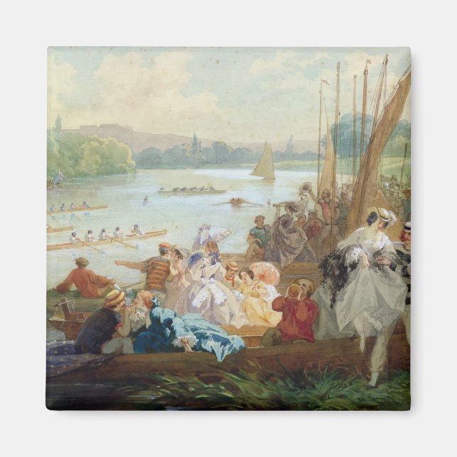 Aimant Une régate à Asnières pendant le Second Empire (Devant)