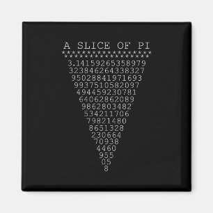 Aimant Une tranche de pi géant
