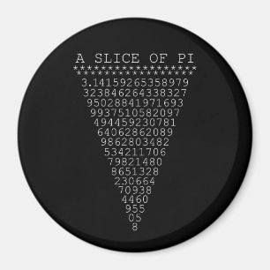 Aimant Une tranche typographique de Pi