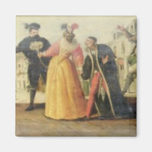 Aimant Une Troupe Commedia Dell'Arte avant une Renaissanc