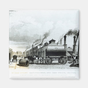 Aimant Une usine de Vapeur-Moteur et travaux de fer