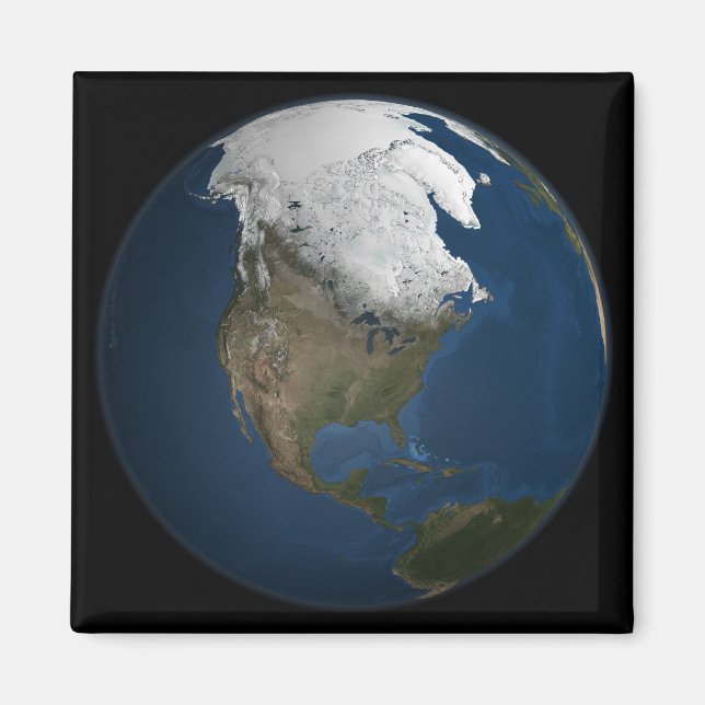 Aimant Une vision globale de l'Amérique du Nord (Devant)