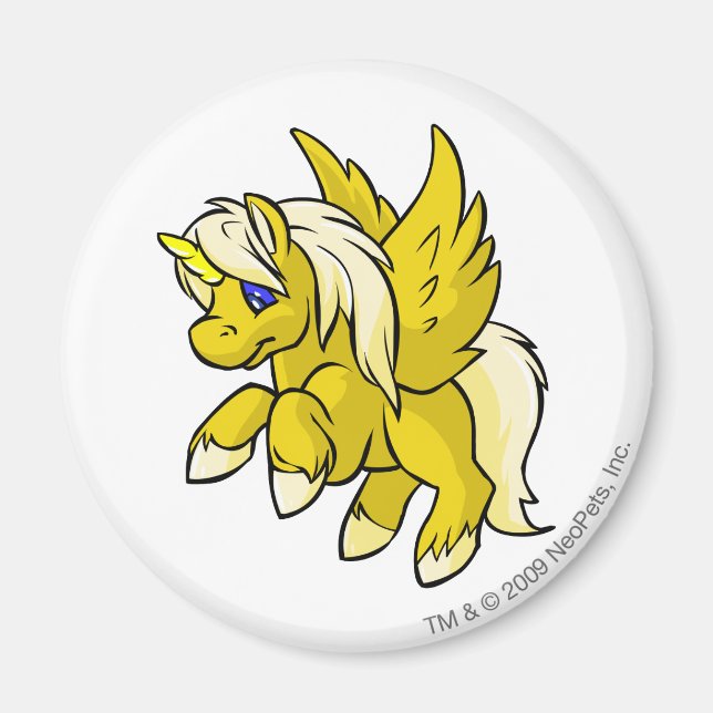 Aimant Uni jaune (Devant)