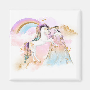 Aimant Unicorn Clipart Rainbow Fairytale