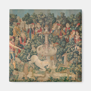 Aimant Unicorn est trouvé, Tapisserie médiévale