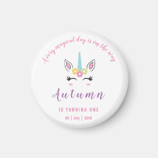 Aimant Unicorn Magique Anniversaire Magique