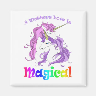 Aimant Unicorn Maman Une Mère L'Amour Est Magique