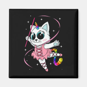 Aimant Unicorne Chat Cati Corn Kittycorn Cute Kitty Rainb