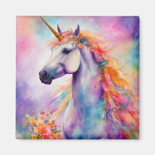 Aimant Unicorne couleur Pastel