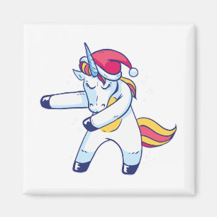 Aimant Unicorne de Noël