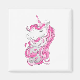 Aimant Unicorne rose