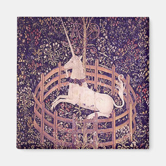 Aimant Unicorne vintage Dans La Tapisserie De Captivité