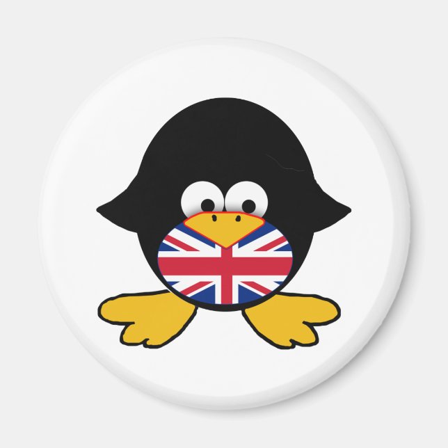 Aimant Union Jack Penguin (Devant)