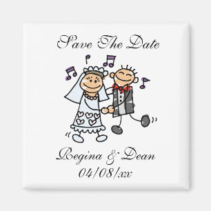 Aimant Unique Enregistrer Les Dates Mariage Dance Bride G