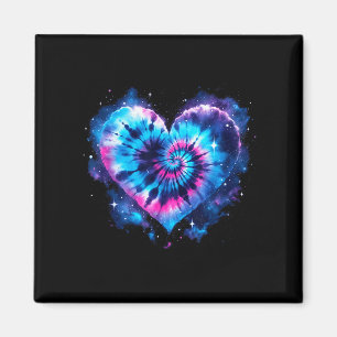 Aimant Univers Amour Tie-dye Cœur T-Shirt - Saint-Valenti