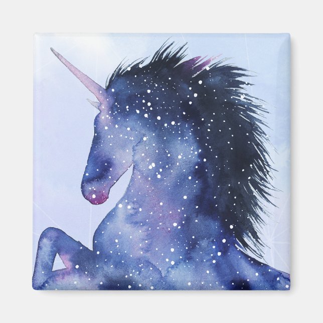 Aimant Univers Unicorne - Cosmique (Devant)