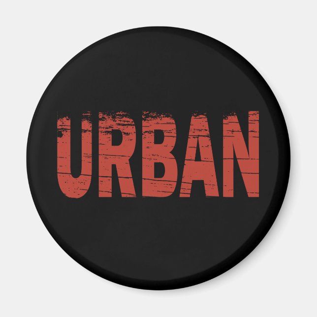Aimant urbain explorer urbex lettrage script graphique (Devant)