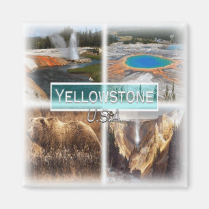 Aimant US0149 Amérique, États-Unis, Yellowstone, réfrigér