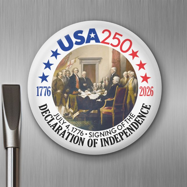 Aimant USA 250 - 1776-2026 - Déclaration d'indépendance (USA 250 - Celebrate America - American Revolution 250 Magnet)