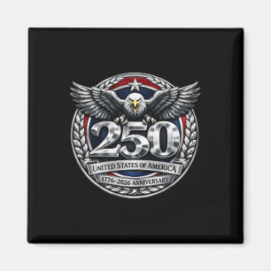 Aimant USA 250e anniversaire de poche, aigle rétro 1776-2