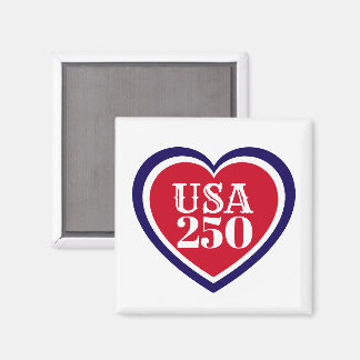 Aimant USA 250e Anniversaire Patriotique Rouge Blanc Bleu