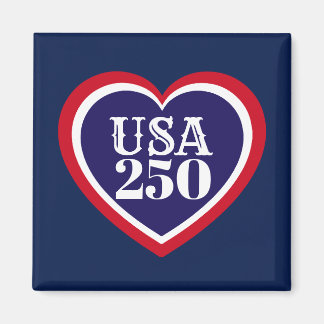 Aimant USA 250e anniversaire patriotique rouge blanc bleu