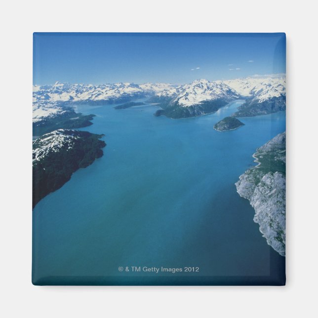 Aimant USA, Alaska, Glacier Bay National Park, vue aérien (Devant)