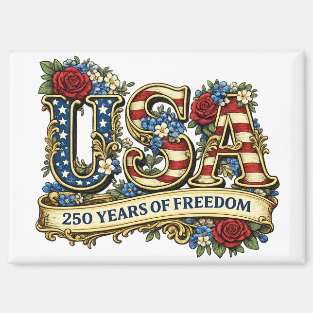Aimant USA America's 250th Anniversary (Recto)