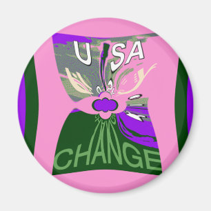 Aimant USA Change Art Print