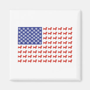 Aimant USA Dachshund