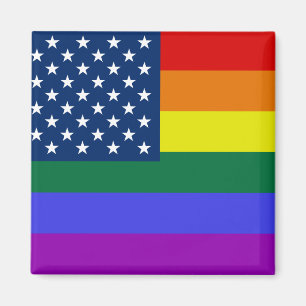 Aimant USA Rainbow Pride