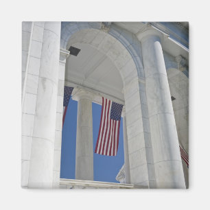 Aimant USA, VA, Arlington. Les drapeaux américains sont s