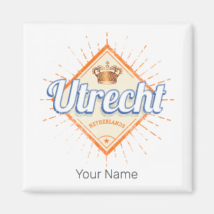Aimant Utrecht Pays-Bas City Souvenir Vintage néerlandais