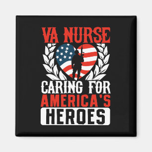 Aimant Va Nurse Americas Heros Merica Us Flag Patriot Vet