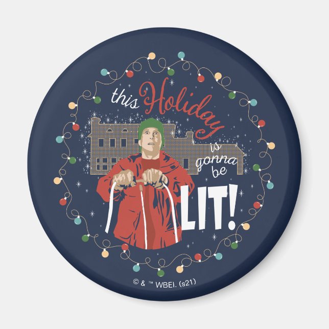 Aimant Vacances de Noël | Ce jour férié va être illuminé (Devant)