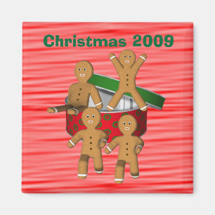 Aimant Vacances de Noël d'hommes de biscuit de pain