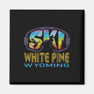 Aimant Vacances de ski à White Pine Wyoming 