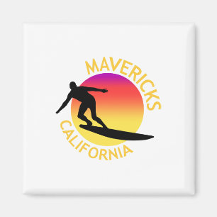 Aimant Vacances de surf Mavericks en Californie