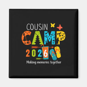 Aimant Vacances d'été camp de cousins 2026 créant des sou