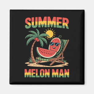 Aimant Vacances d'été Melon de plage Deck Chai