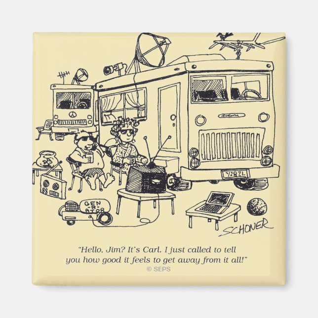 Aimant Vacances en famille (Devant)