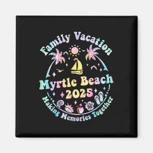 Aimant Vacances en famille Myrtle Beach 2025 Correspondan