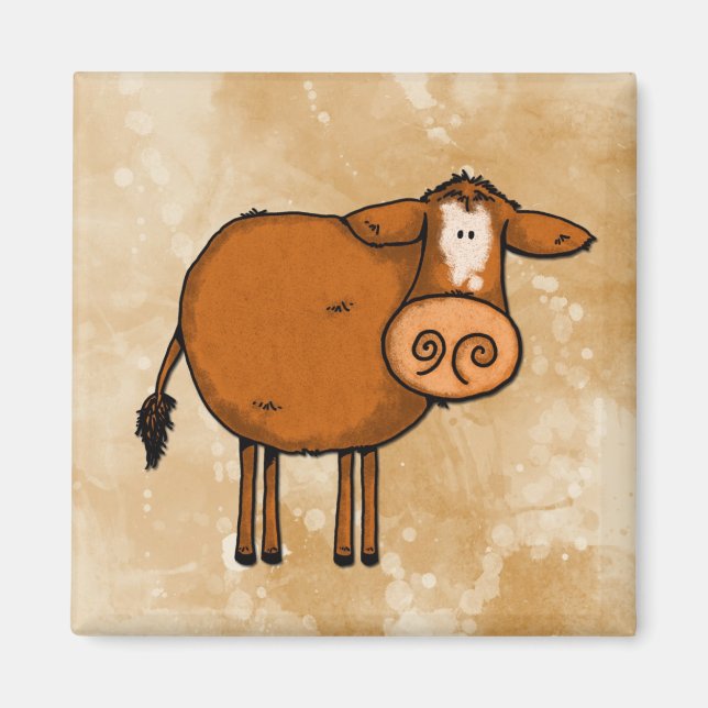 Aimant vache amour paix (Devant)