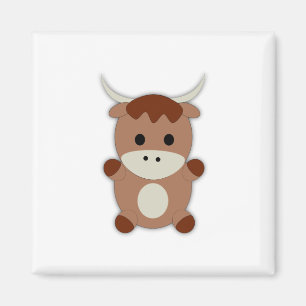 Aimant Vache Brown mignonne