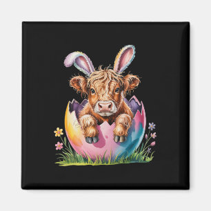Aimant Vache de Pâques mignonne Lapin Oreilles de printem