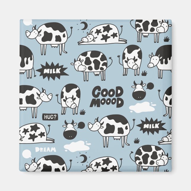 Aimant Vache et lait (Devant)