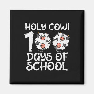 Aimant Vache Sainte 100 Jours De L'École 100E Jour Enseig